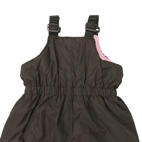 ZeroXposur Snow Bibs Girls 4T Brown Front Zip Insulated Warm Winter Outdoor - Picture 6 of 10